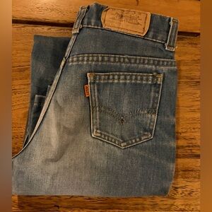 Vintage Levi’s Orange Tab Jeans Made in USA 70s 80s 24x25 Cropped Bootcut